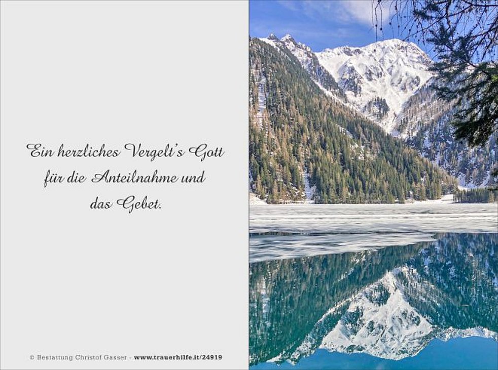 Hubert Pallhuber aus RasenAntholz TrauerHilfe.it das Südtiroler